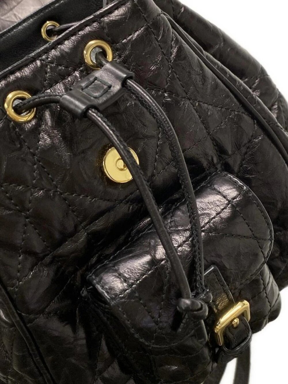 DIOR/ChristianDior Diorskaro Backpack Small Black Lambskin Backpack - Picture 15 of 16